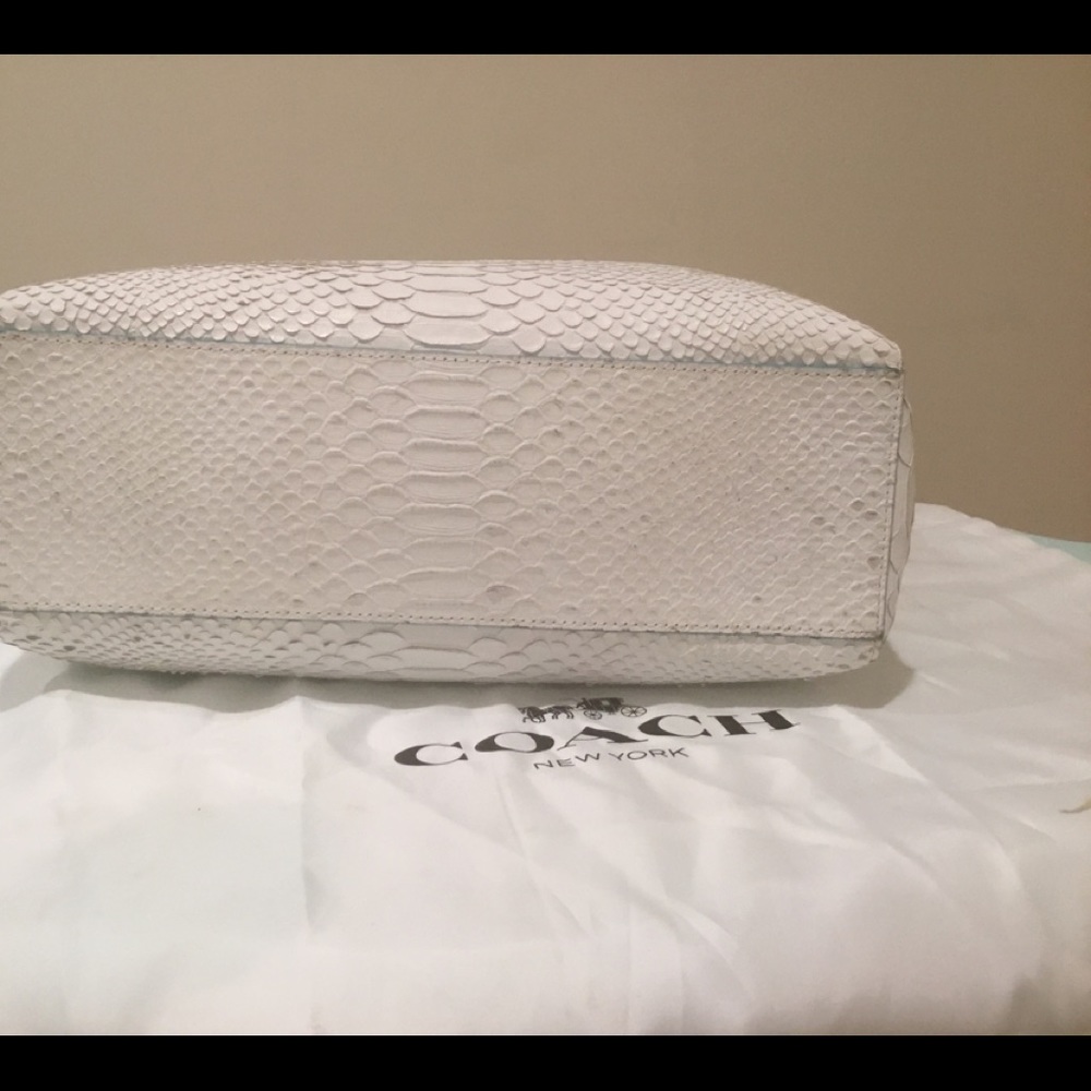 🆕LISTING RARE 💥COACH White Python Bag - Picture 3 of 8